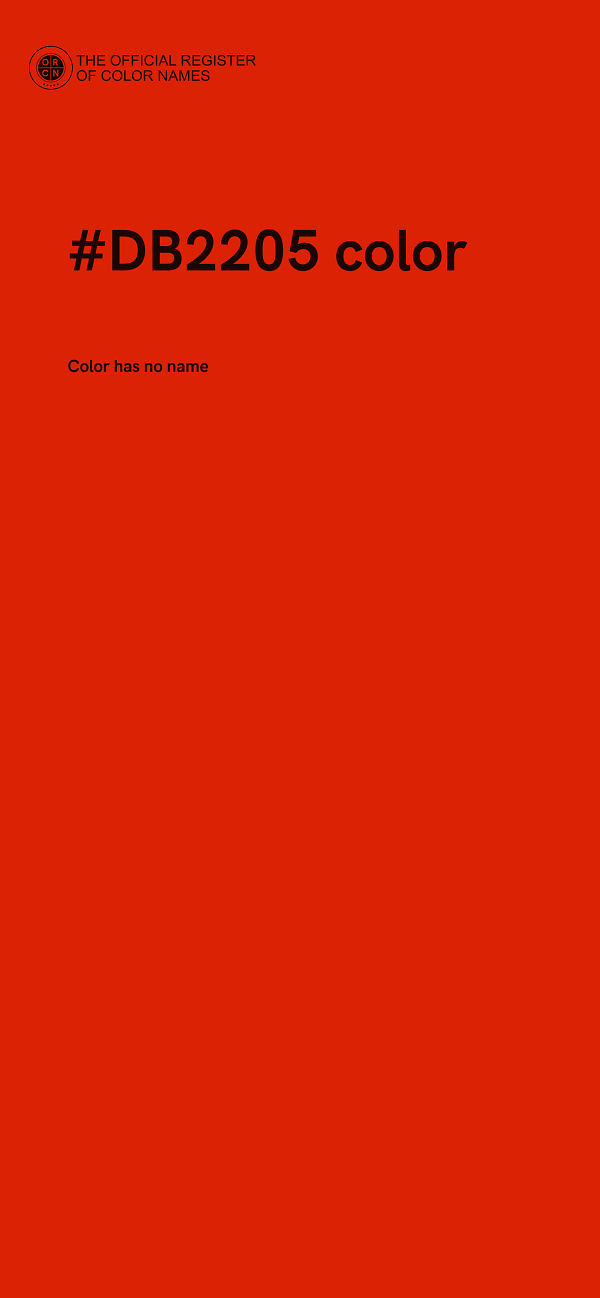 #DB2205 color image