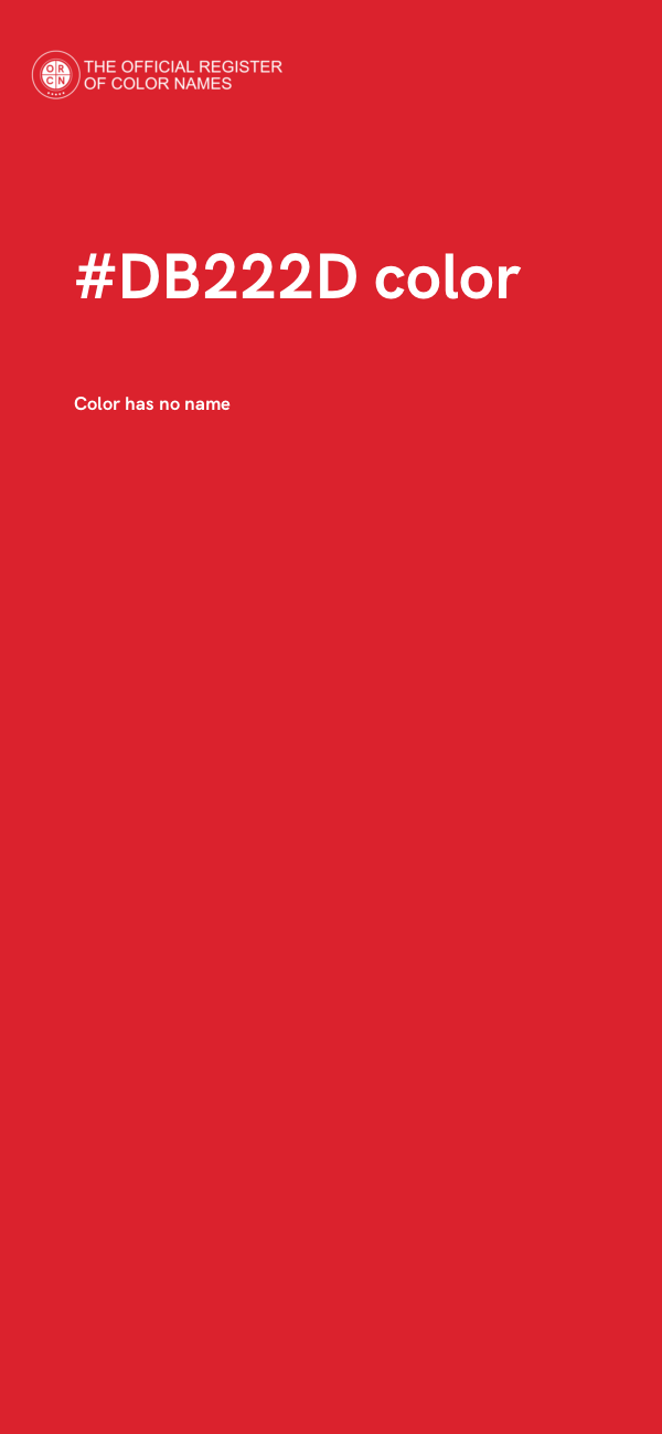 #DB222D color image