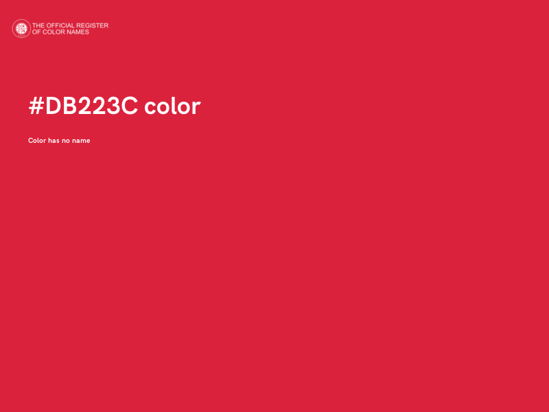 #DB223C color image