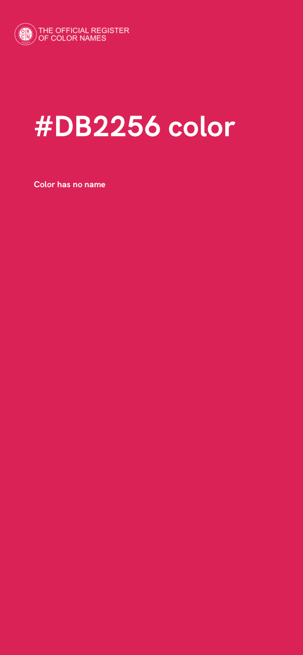 #DB2256 color image