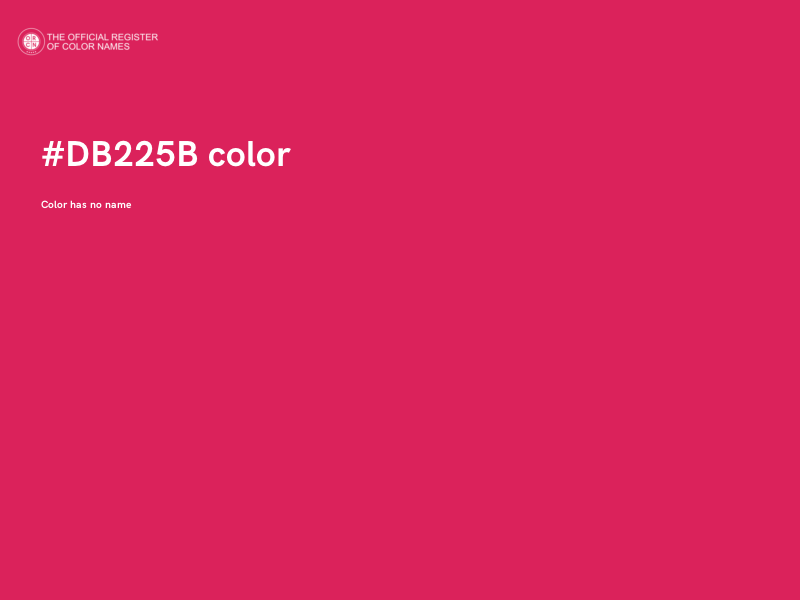 #DB225B color image