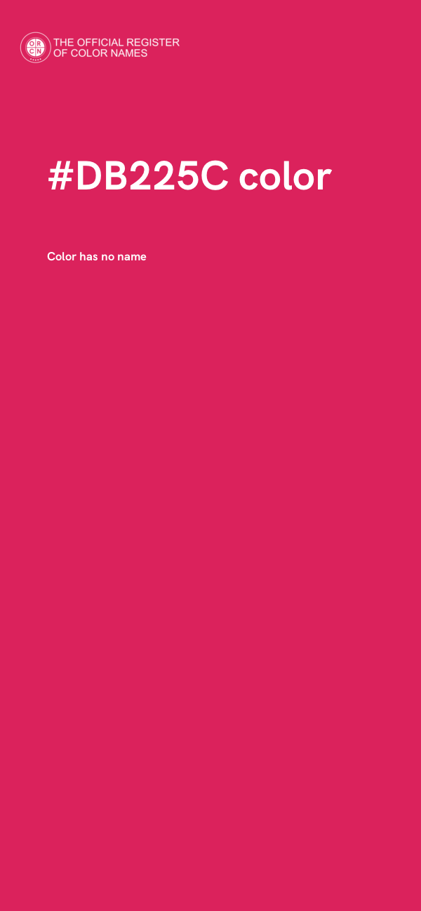 #DB225C color image