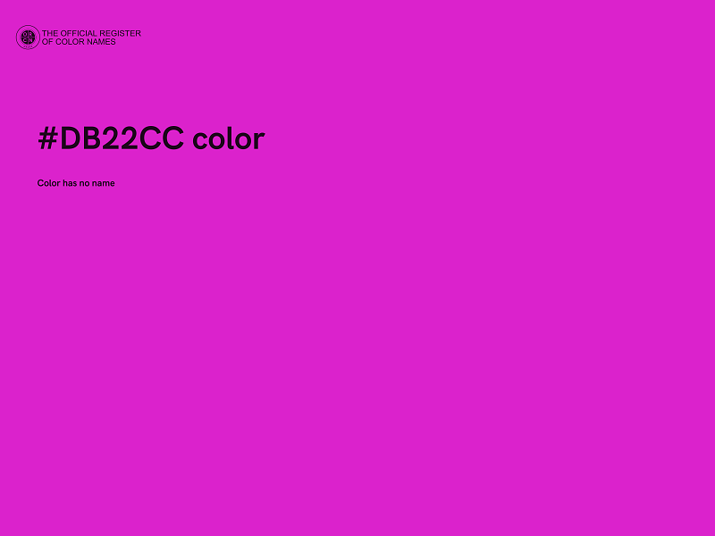 #DB22CC color image