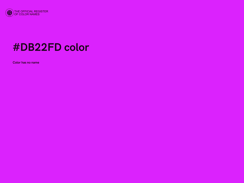 #DB22FD color image