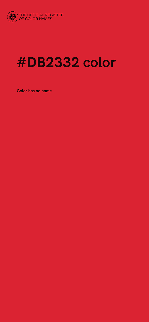 #DB2332 color image