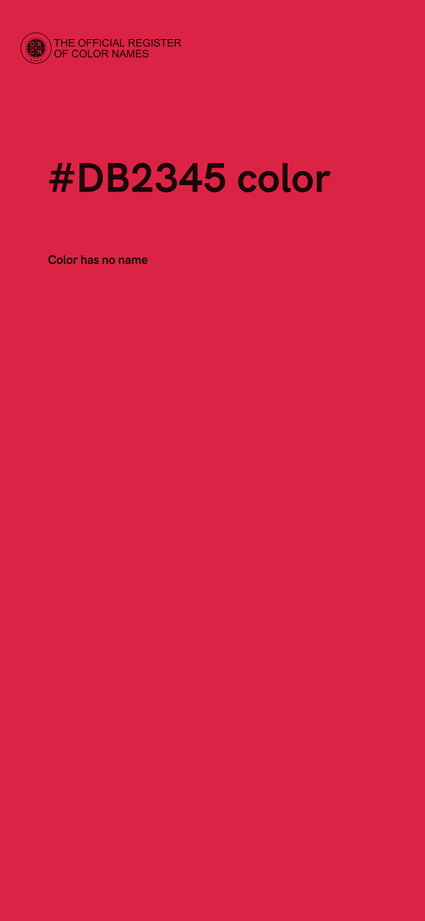 #DB2345 color image