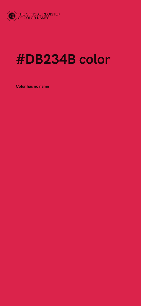 #DB234B color image