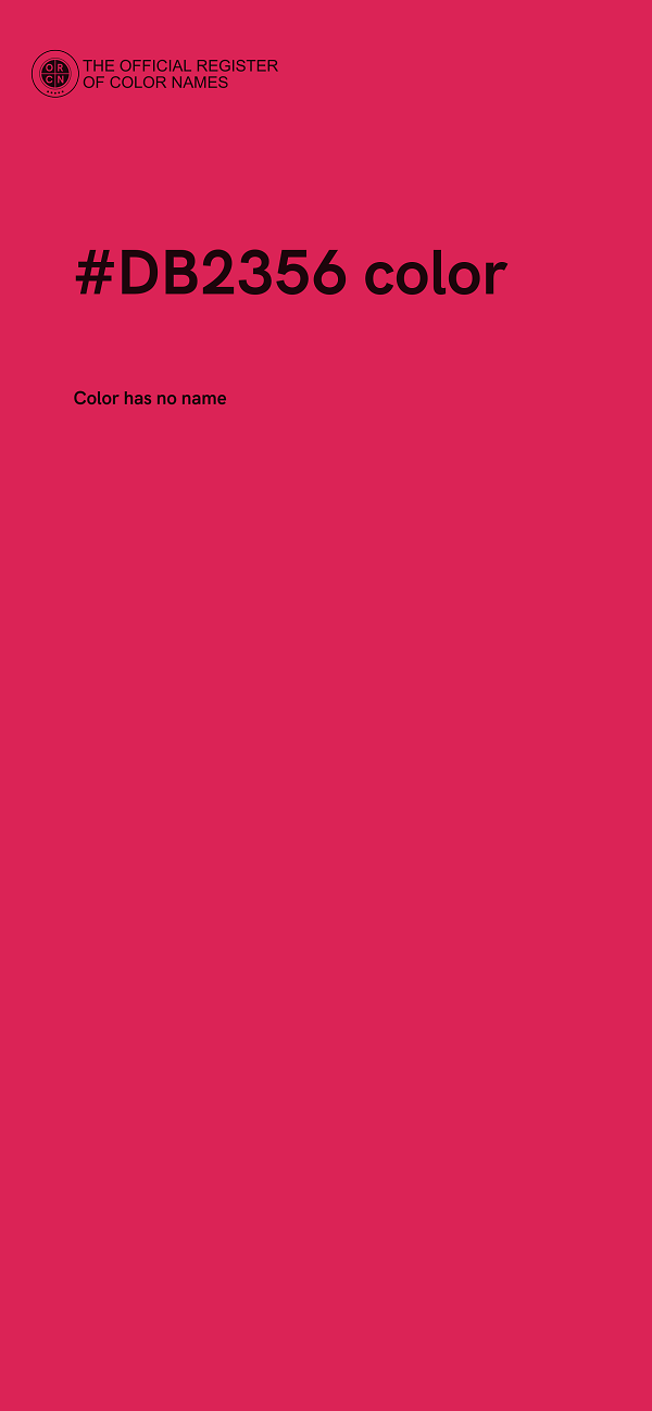#DB2356 color image