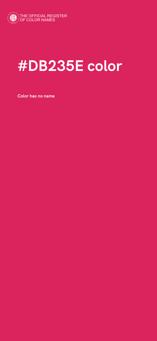 #DB235E color image