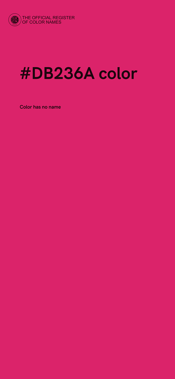 #DB236A color image