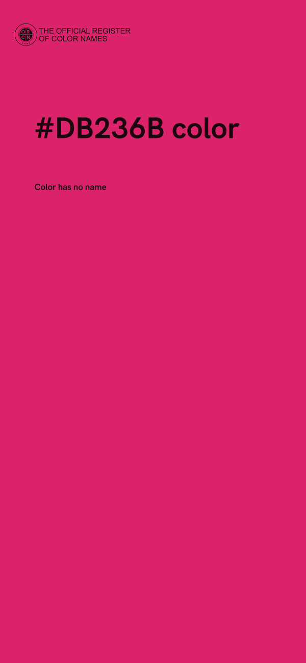 #DB236B color image