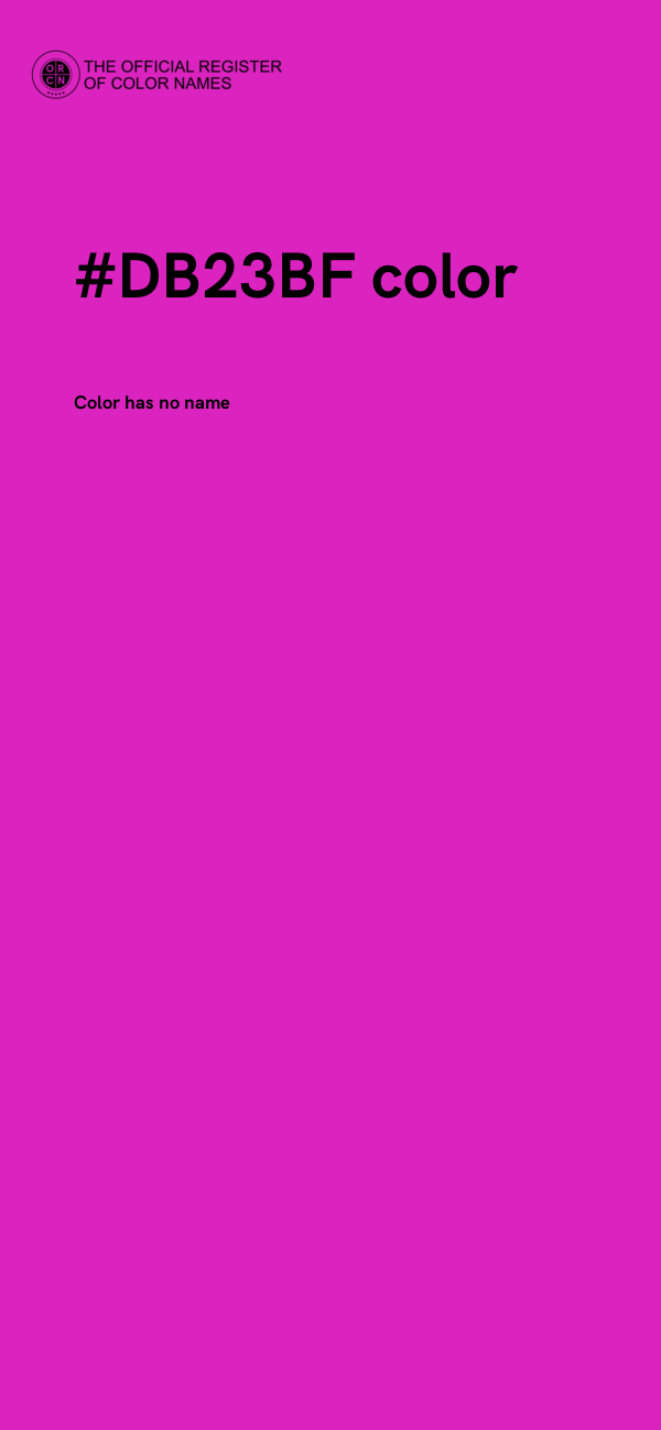 #DB23BF color image