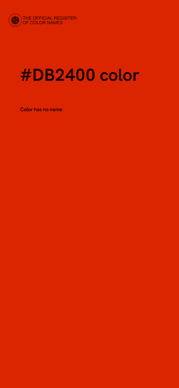 #DB2400 color image