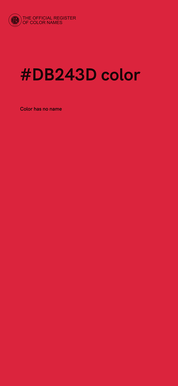 #DB243D color image