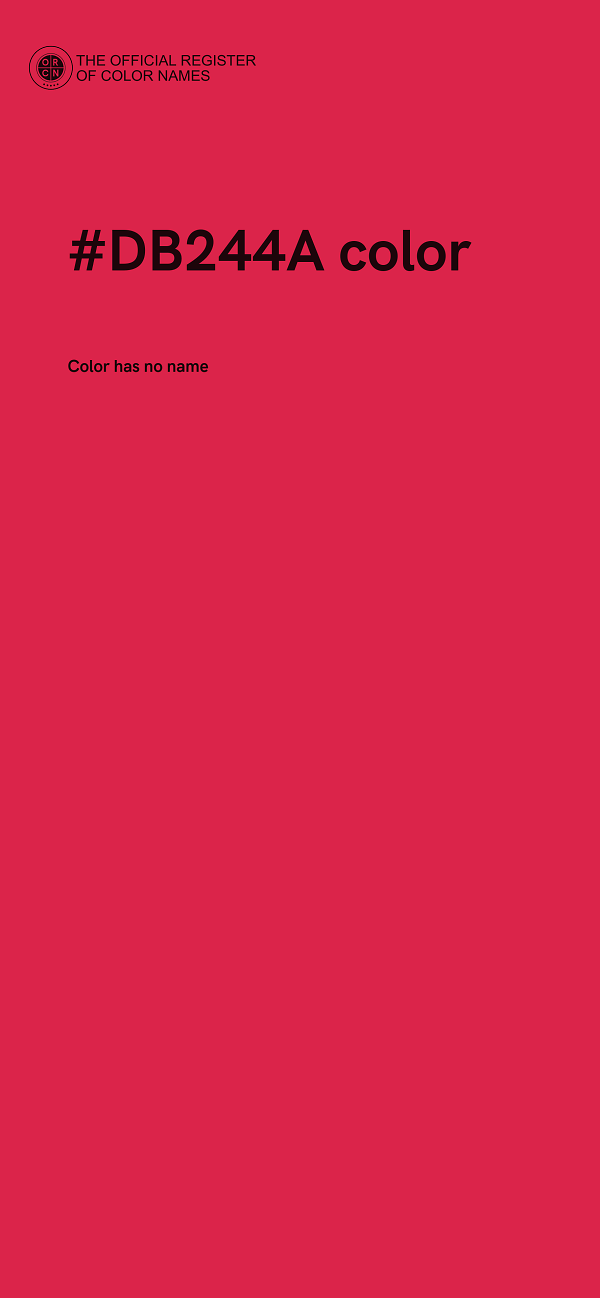 #DB244A color image