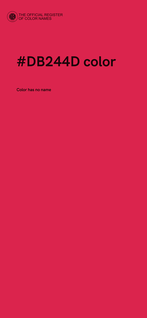 #DB244D color image