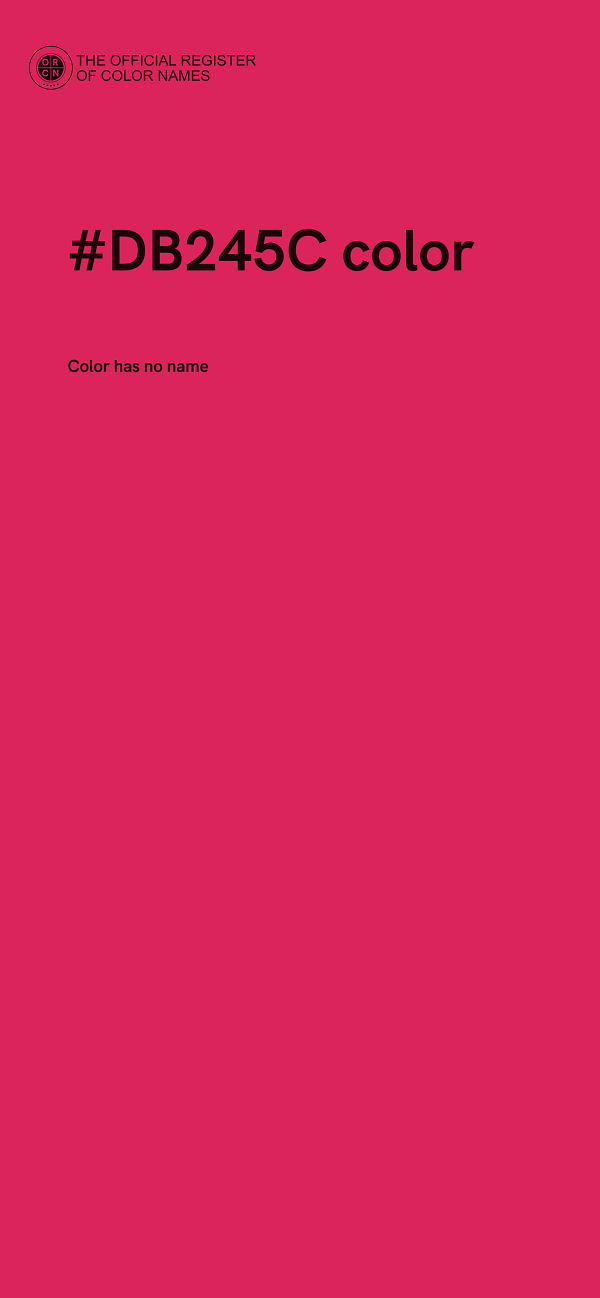 #DB245C color image