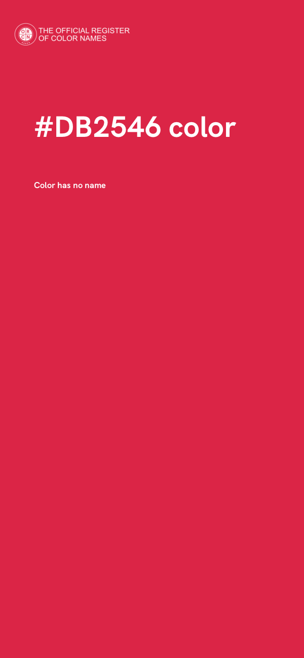 #DB2546 color image