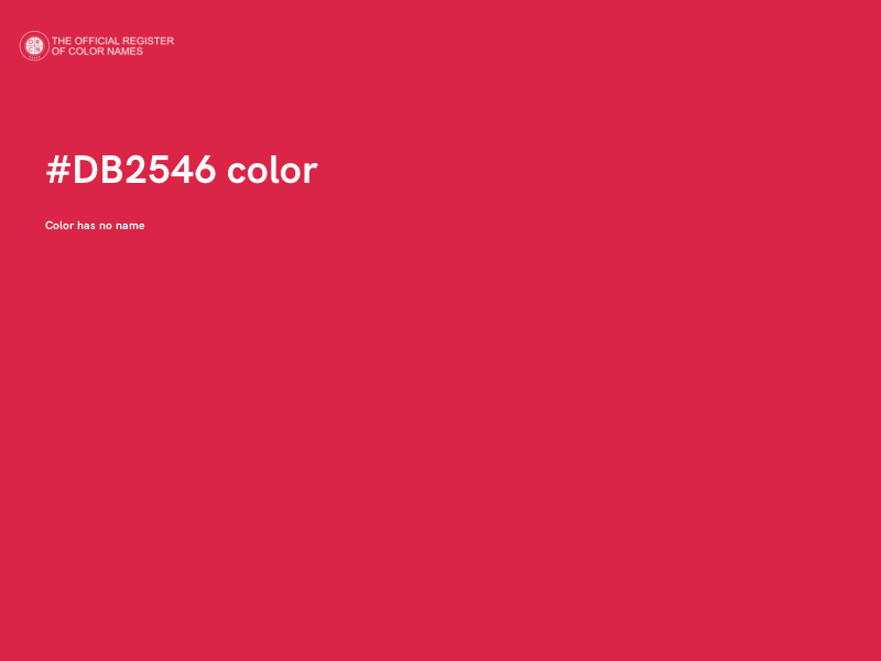 #DB2546 color image