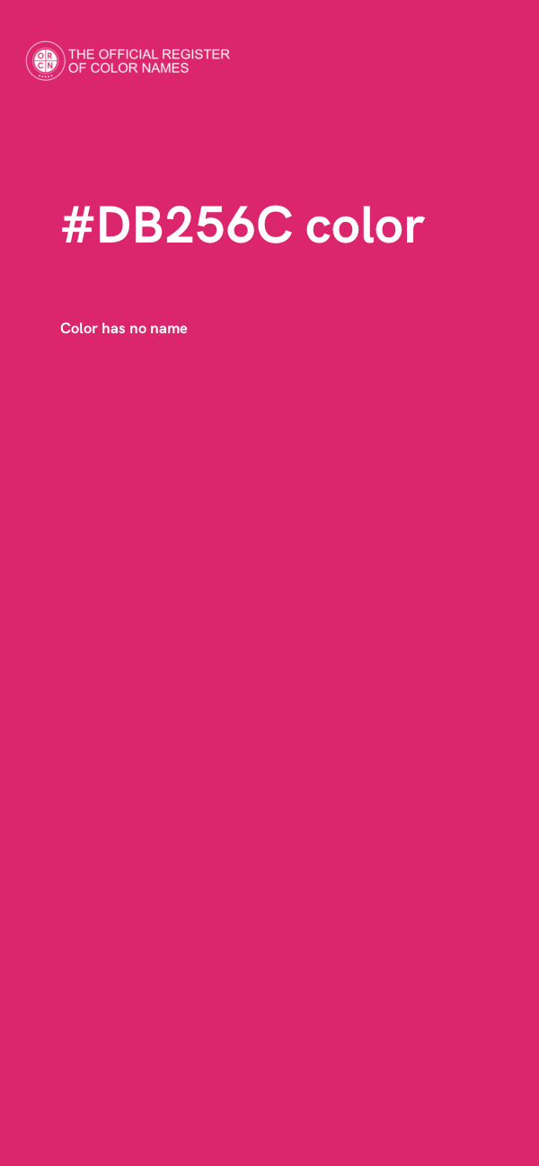 #DB256C color image