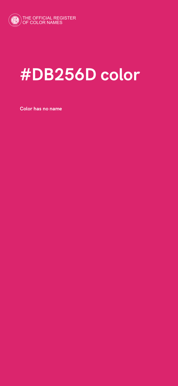 #DB256D color image