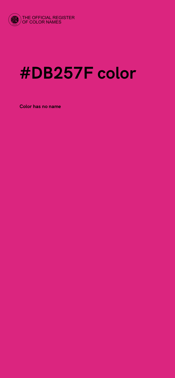 #DB257F color image