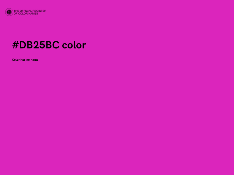 #DB25BC color image