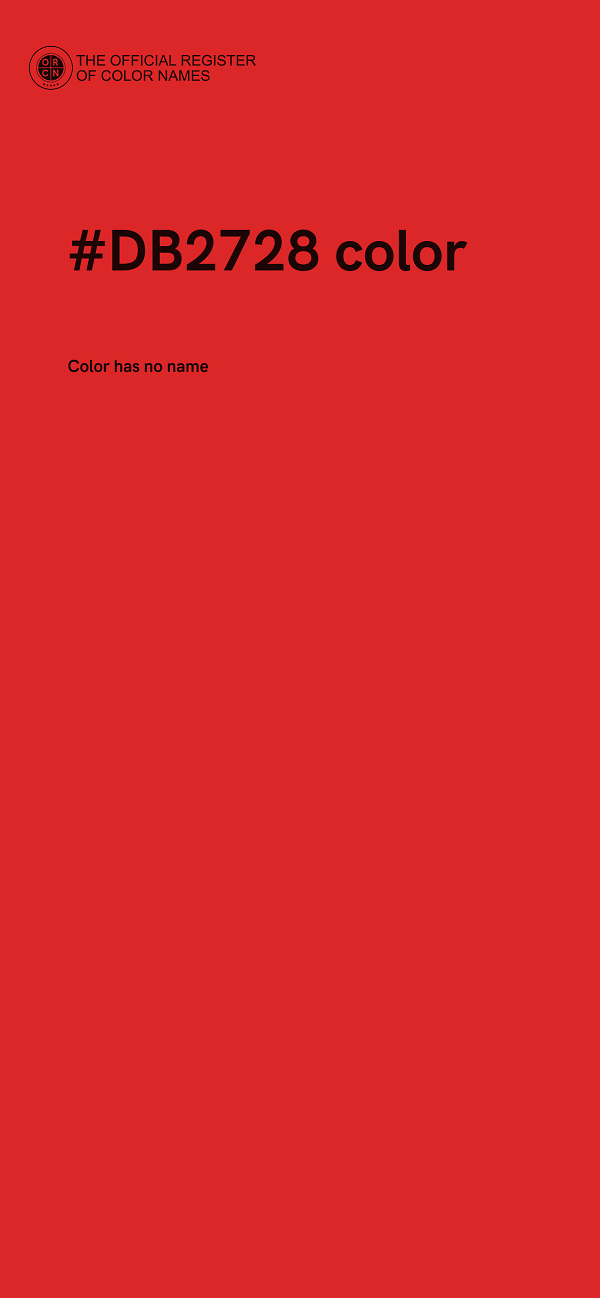 #DB2728 color image