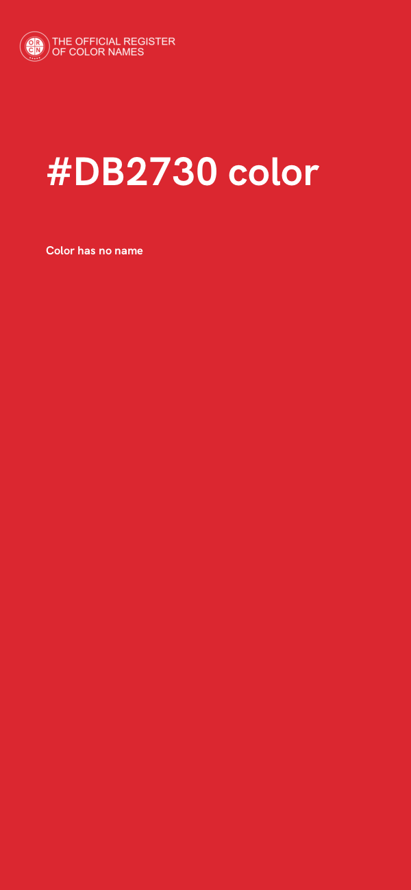 #DB2730 color image