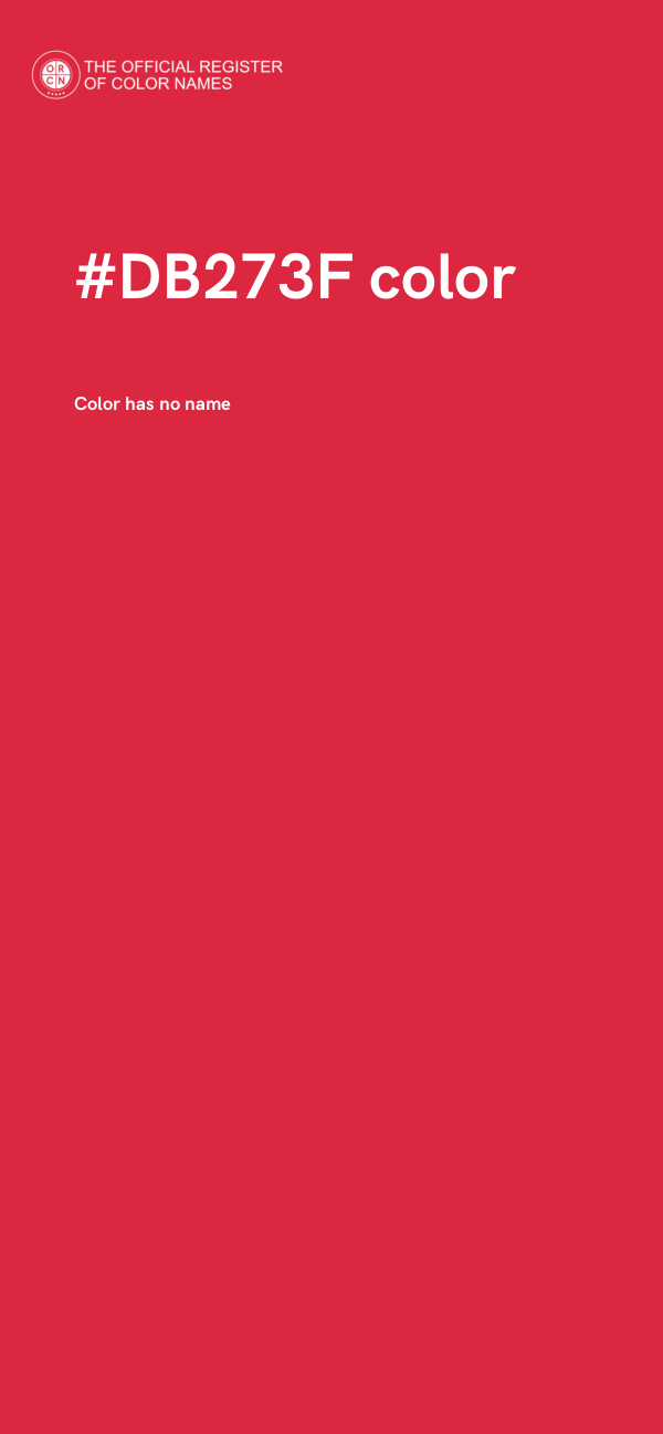 #DB273F color image
