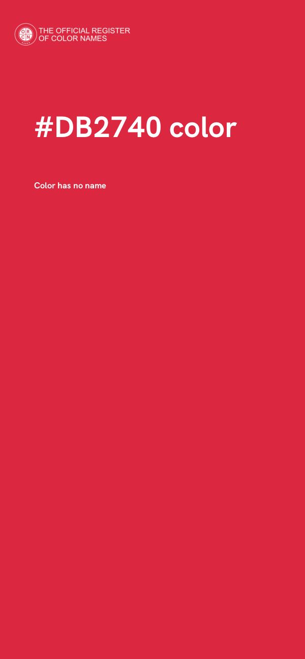 #DB2740 color image