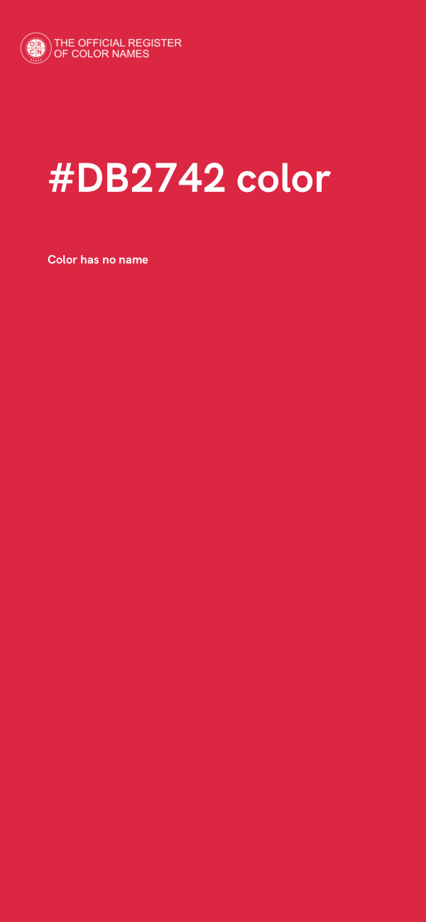 #DB2742 color image