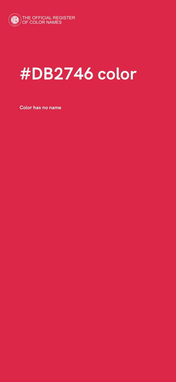 #DB2746 color image