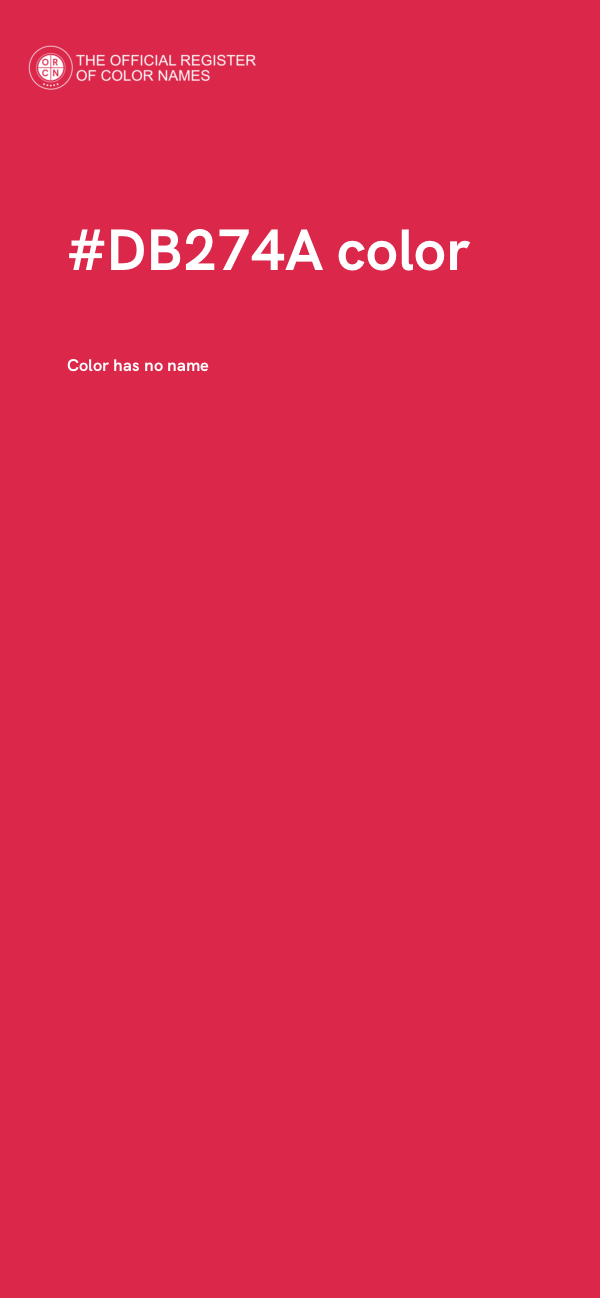 #DB274A color image