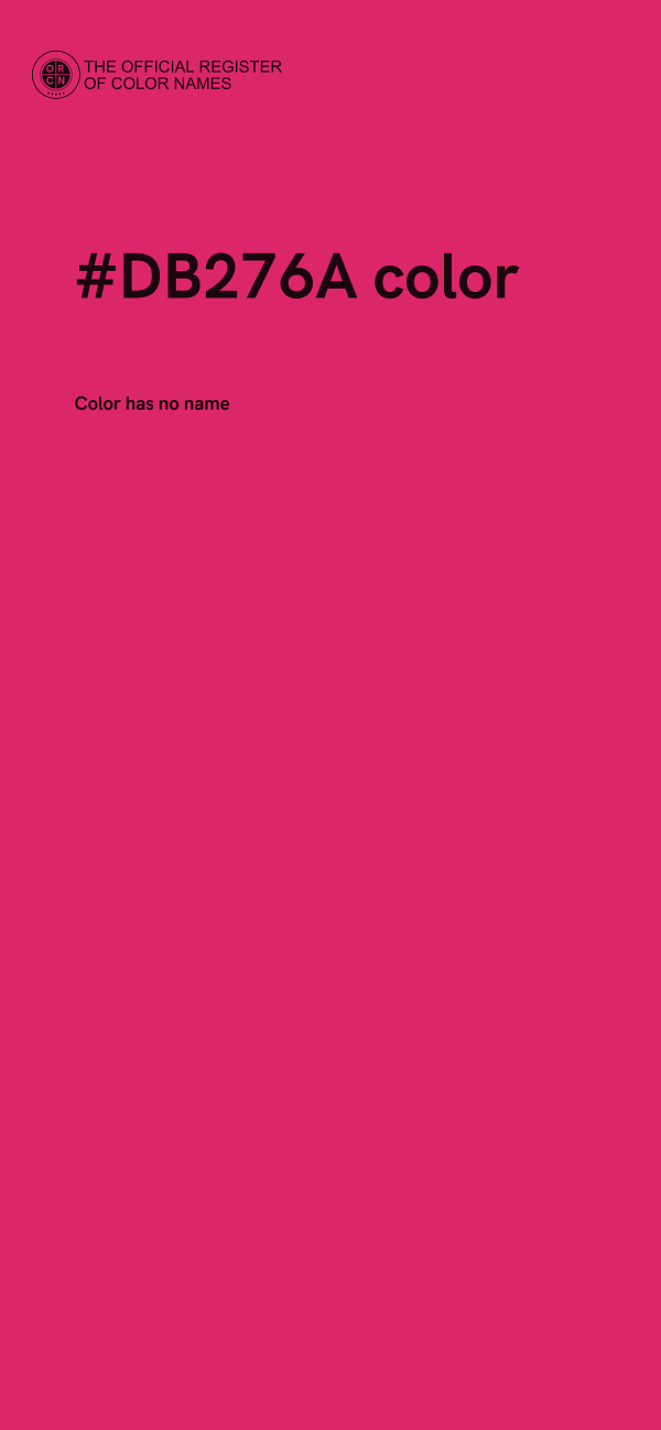 #DB276A color image