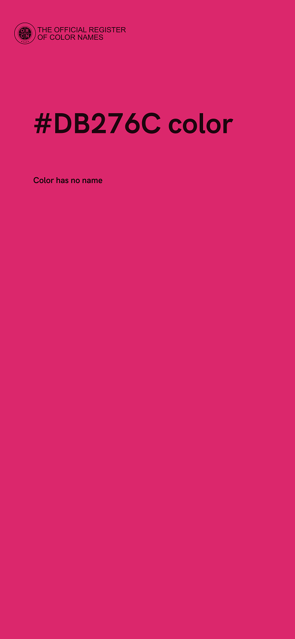 #DB276C color image