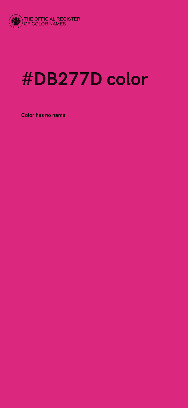 #DB277D color image