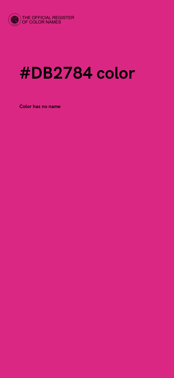 #DB2784 color image