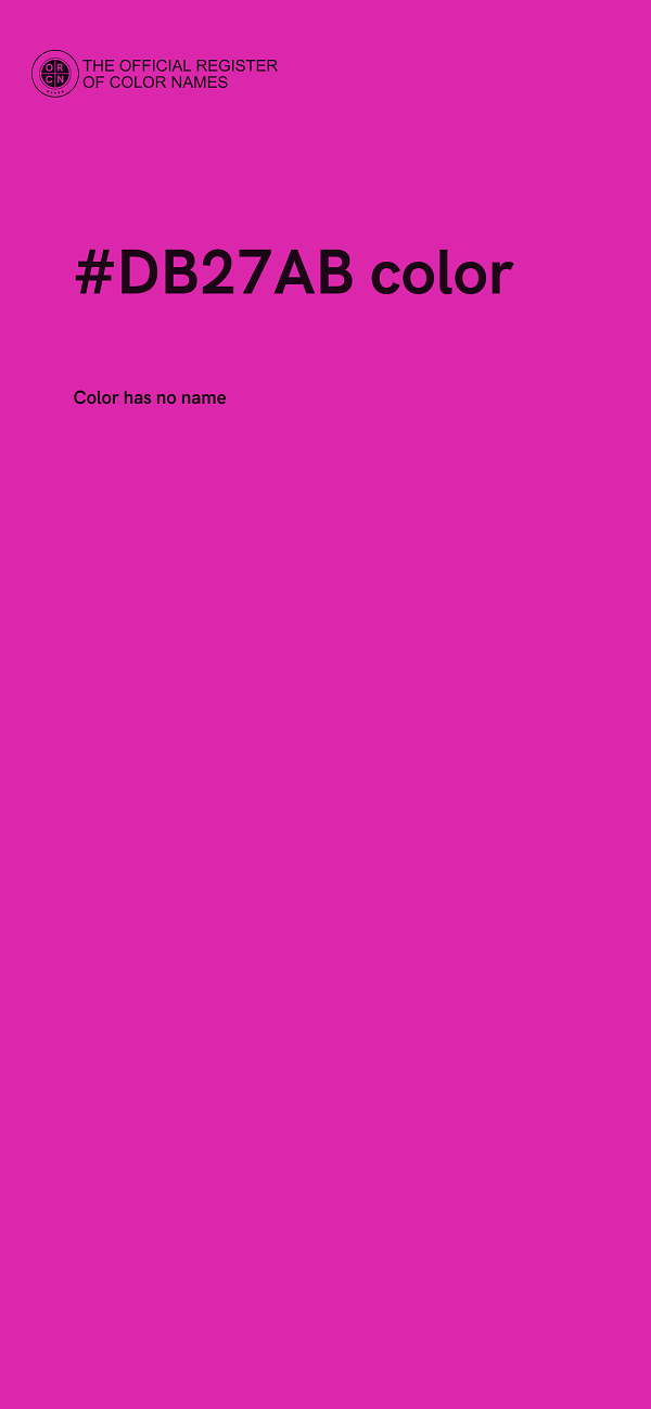 #DB27AB color image