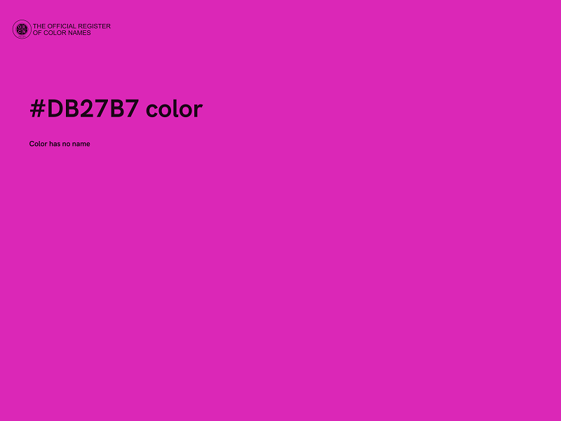 #DB27B7 color image