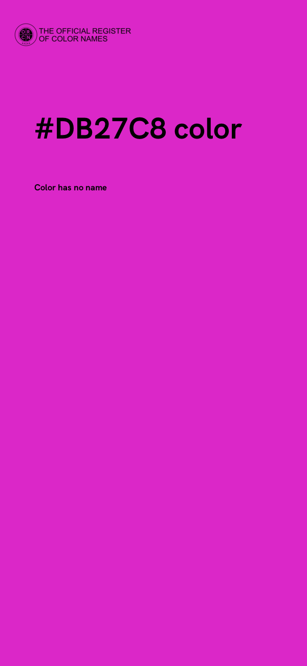 #DB27C8 color image