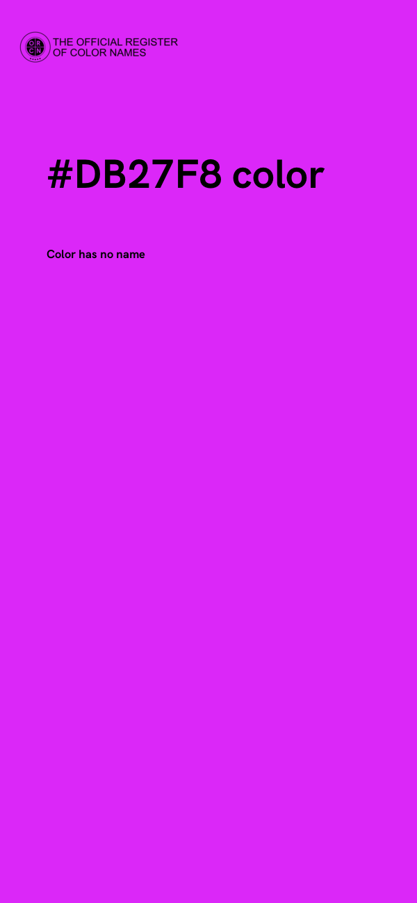 #DB27F8 color image