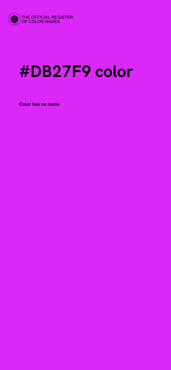 #DB27F9 color image