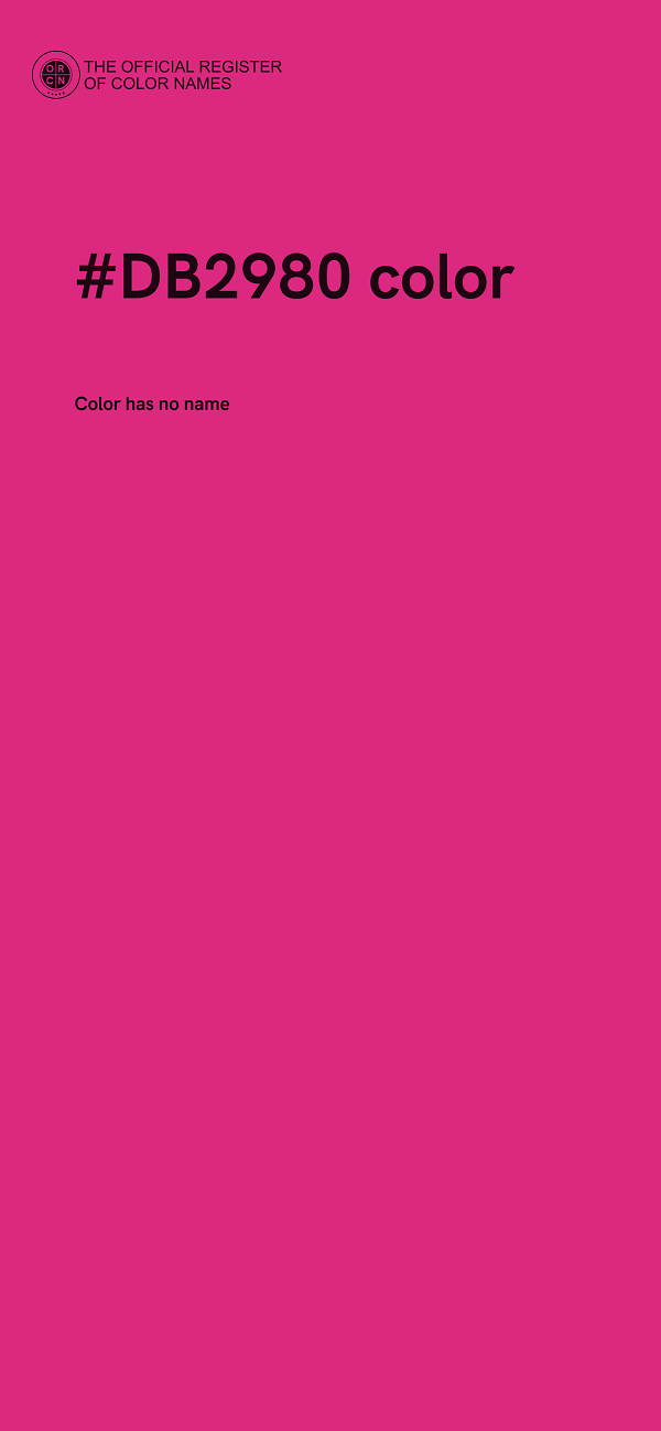#DB2980 color image