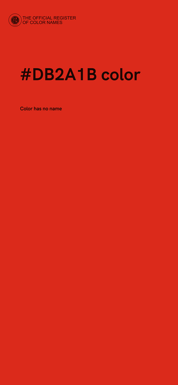 #DB2A1B color image