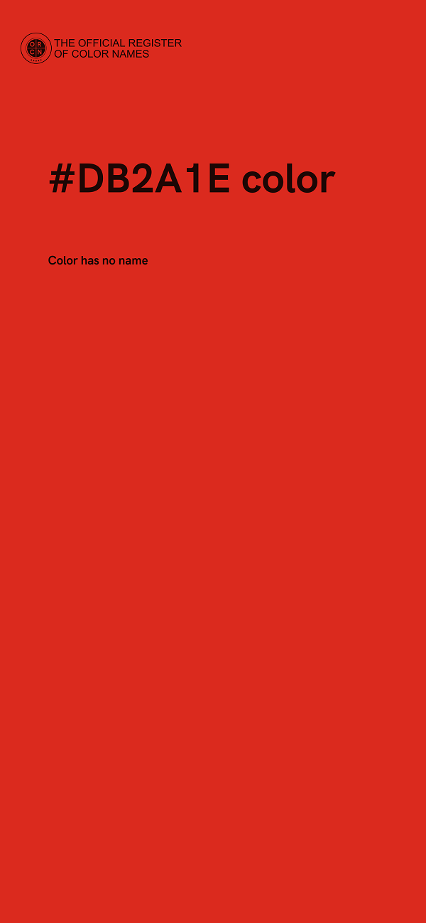 #DB2A1E color image