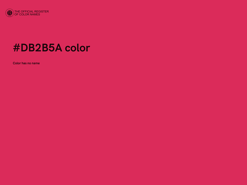 #DB2B5A color image