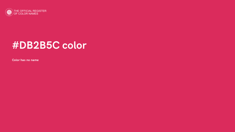 #DB2B5C color image