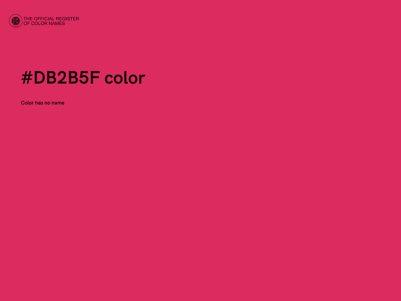 #DB2B5F color image