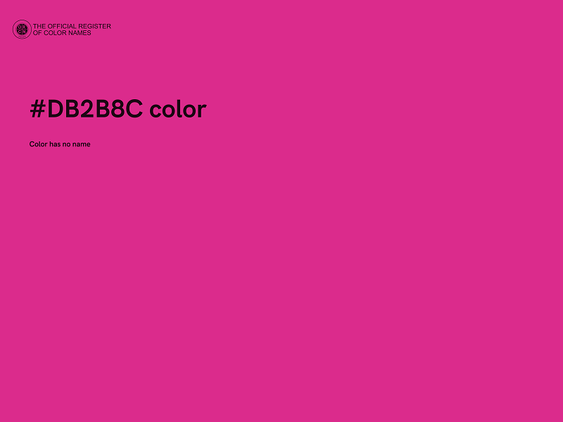 #DB2B8C color image